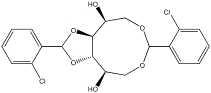 1-O,6-O:3-O,4-O-Bis(2-chlorobenzylidene)-L-glucitol 结构式