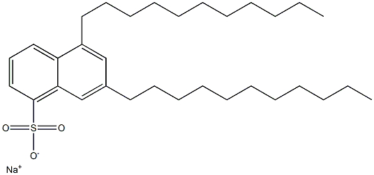 5,7-Diundecyl-1-naphthalenesulfonic acid sodium salt 结构式