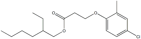 3-(4-Chloro-2-methylphenoxy)propanoic acid 2-ethylhexyl ester 结构式