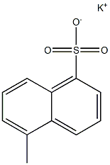 5-Methyl-1-naphthalenesulfonic acid potassium salt 结构式