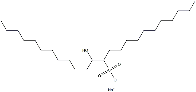 13-Hydroxytetracosane-12-sulfonic acid sodium salt 结构式