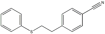 4-[2-(Phenylthio)ethyl]benzonitrile 结构式