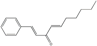 1-Phenyl-1,4-decadien-3-one 结构式