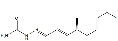 [S,(+)]-4,8-Dimethyl-2-nonenal semicarbazone 结构式