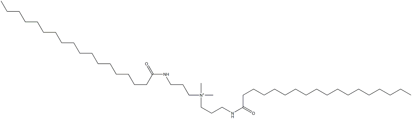 Dimethylbis(3-octadecanoylaminopropyl)aminium 结构式