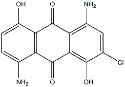 1,5-Diamino-4,8-dihydroxy-3-chloroanthraquinone 结构式