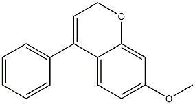 4-Phenyl-7-methoxy-2H-1-benzopyran 结构式