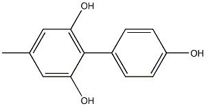 4-Methyl-1,1'-biphenyl-2,4',6-triol 结构式