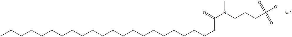 3-[N-(1-Oxotricosyl)-N-methylamino]-1-propanesulfonic acid sodium salt 结构式