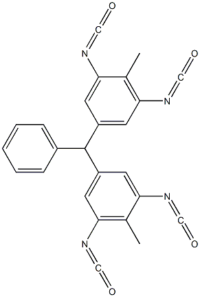 Bis(3,5-diisocyanato-4-methylphenyl)phenylmethane 结构式