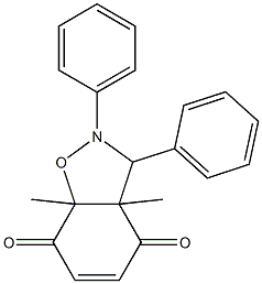 1,6-Dimethyl-8,9-diphenyl-7-oxa-8-azabicyclo[4.3.0]non-3-ene-2,5-dione 结构式