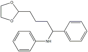 2-[4-Phenyl-4-(phenylamino)butyl]-1,3-dioxolane 结构式