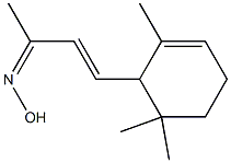 4-(2,6,6-Trimethyl-2-cyclohexen-1-yl)-3-buten-2-one oxime 结构式