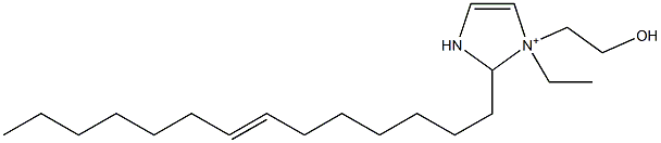 1-Ethyl-1-(2-hydroxyethyl)-2-(7-tetradecenyl)-4-imidazoline-1-ium 结构式