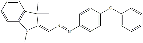 1,3,3-Trimethyl-2-[p-(phenoxy)phenylazomethylene]indoline 结构式