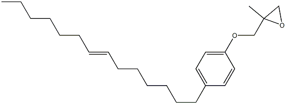 4-(7-Tetradecenyl)phenyl 2-methylglycidyl ether 结构式