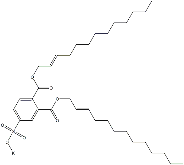 4-(Potassiosulfo)phthalic acid di(2-tridecenyl) ester 结构式