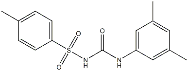1-(3,5-Dimethylphenyl)-3-(4-methylphenylsulfonyl)urea 结构式