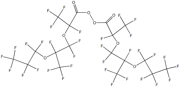 Bis[1-oxo-2,5-bis(trifluoromethyl)undecafluoro-3,6-dioxanonane-1-yl] peroxide 结构式