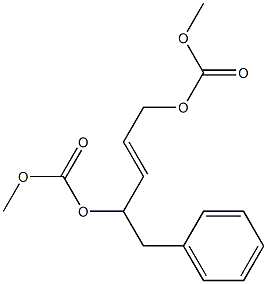 (2E)-1,4-Bis(methoxycarbonyloxy)-5-phenyl-2-pentene 结构式