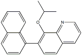 8-(Isopropyloxy)-7-(1-naphtyl)quinoline 结构式