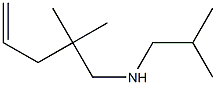 4,4-Dimethyl-N-isobutyl-1-penten-5-amine 结构式