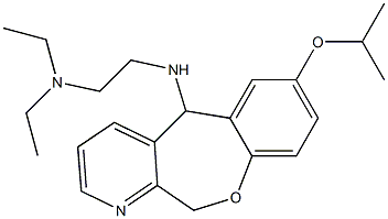 5,11-Dihydro-5-(2-diethylaminoethylamino)-7-isopropyloxy[1]benzoxepino[3,4-b]pyridine 结构式