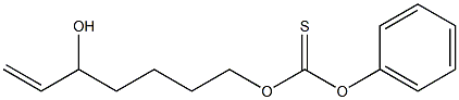 7-[(Phenoxythiocarbonyl)oxy]-1-hepten-3-ol 结构式