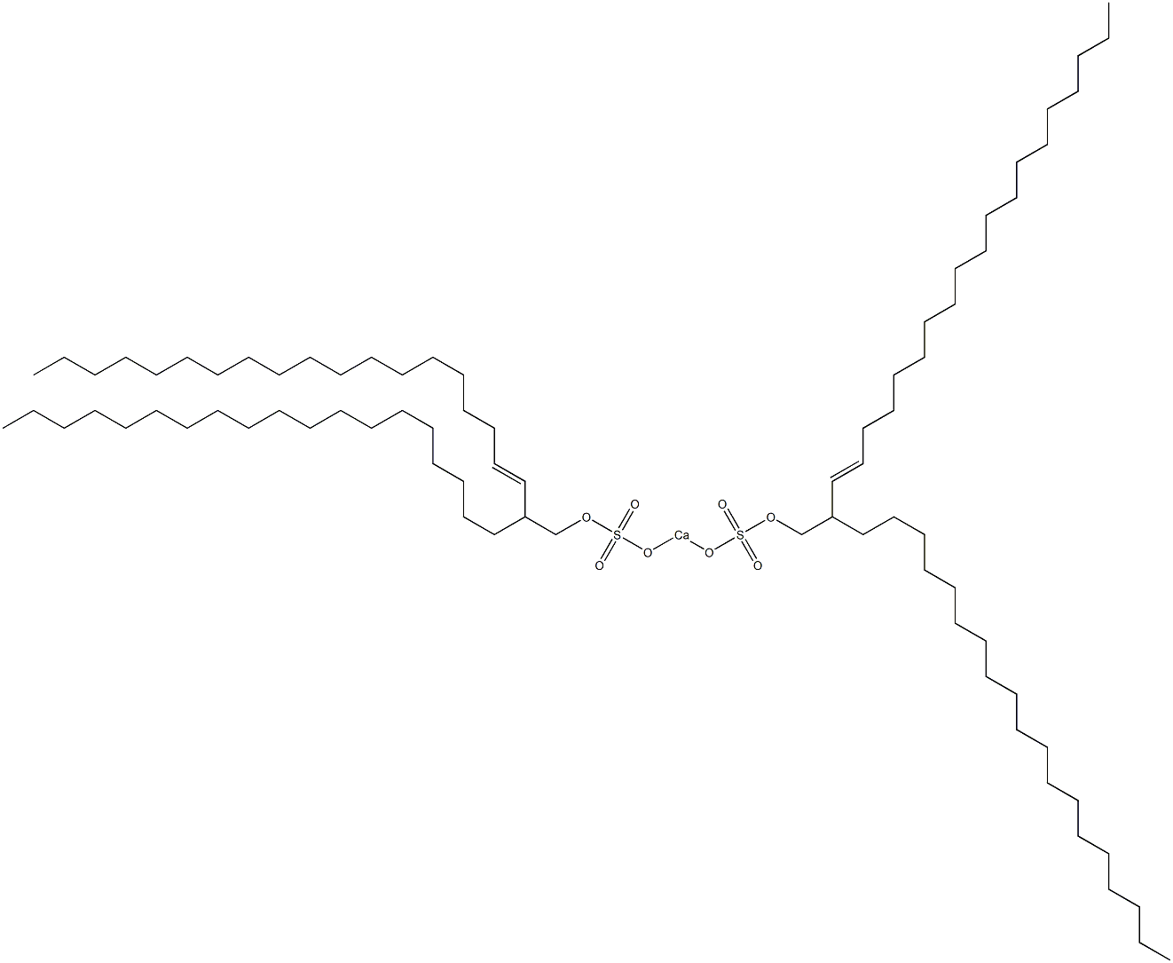 Bis(2-nonadecyl-3-henicosenyloxysulfonyloxy)calcium 结构式