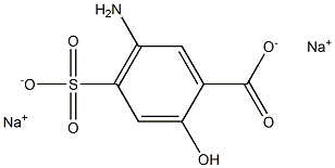 5-Amino-4-sulfosalicylic acid disodium salt 结构式