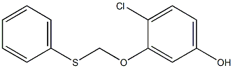 4-Chloro-3-(phenylthiomethoxy)phenol 结构式