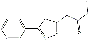 1-[(3-Phenyl-4,5-dihydroisoxazol)-5-yl]butan-2-one 结构式