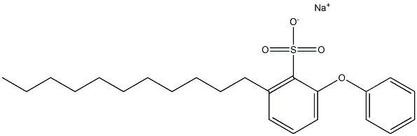 2-Phenoxy-6-undecylbenzenesulfonic acid sodium salt 结构式