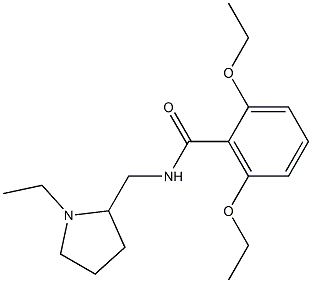 2,6-Diethoxy-N-[(1-ethylpyrrolidin-2-yl)methyl]benzamide 结构式
