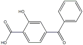 4-Benzoyl-2-hydroxybenzoic acid 结构式