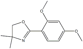 2-(2,4-Dimethoxyphenyl)-4,4-dimethyl-2-oxazoline 结构式