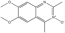 6,7-Dimethoxy-2,4-dimethylquinazoline 3-oxide 结构式