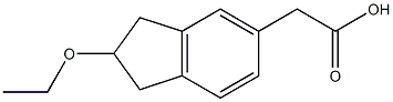 (2-Ethoxyindan-5-yl)acetic acid 结构式