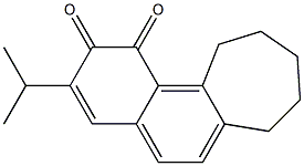 8,9,10,11-Tetrahydro-3-isopropyl-7H-cyclohepta[a]naphthalene-1,2-dione 结构式