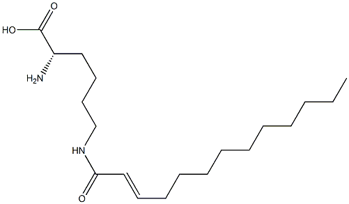 N6-(2-Tridecenoyl)lysine 结构式