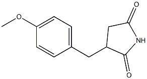 3-(4-Methoxybenzyl)pyrrolidine-2,5-dione 结构式