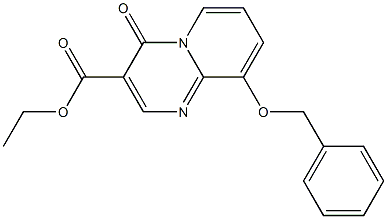 9-(Benzyloxy)-4-oxo-4H-pyrido[1,2-a]pyrimidine-3-carboxylic acid ethyl ester 结构式