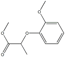 2-(2-Methoxyphenoxy)propanoic acid methyl ester 结构式