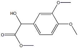 (-)-3,4-Dimethoxy-D-mandelic acid methyl ester 结构式