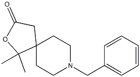 8-Benzyl-1,1-dimethyl-2-oxa-8-azaspiro[4.5]decan-3-one 结构式