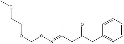4-[(2-Methoxyethoxy)methoxyimino]-1-phenylpentan-2-one 结构式