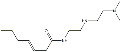 N-[2-[2-(Dimethylamino)ethylamino]ethyl]-3-heptenamide 结构式