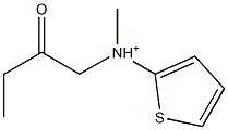 (2-Oxobutyl)(2-thienyl)(methyl)aminium 结构式