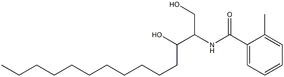 N-[2-Hydroxy-1-(hydroxymethyl)tridecyl]-2-methylbenzamide 结构式