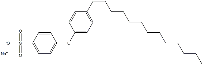 4-(4-Tridecylphenoxy)benzenesulfonic acid sodium salt 结构式